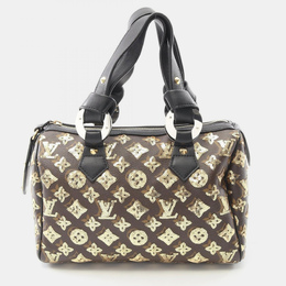 Louis Vuitton: Чёрная сумка  Speedy 30