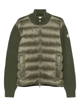 Moncler: Зелёный кардиган 