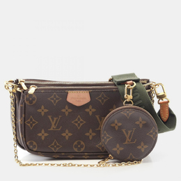 Louis Vuitton: Сумка  Pochette Accessoires цвета хаки
