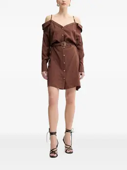 Versace Jeans Couture: Рубашка с открытыми плечами 