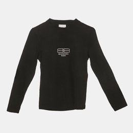 Balenciaga: Чёрная футболка 