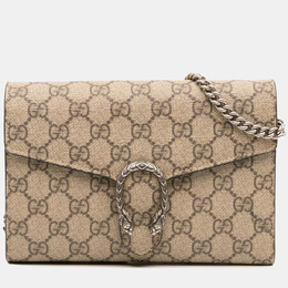 Gucci: Бежевый кошелёк  GG Supreme