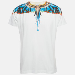 Marcelo Burlon: Белая футболка  Wings