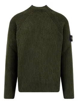 Stone Island: Зелёный свитер 