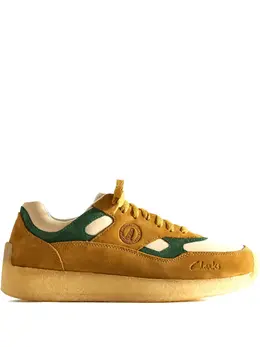 Clarks Originals: Жёлтые кроссовки 