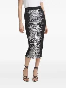 Versace Jeans Couture: Юбка с принтом зебры 