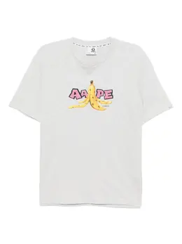 AAPE BY *A BATHING APE®: Светлая футболка 
