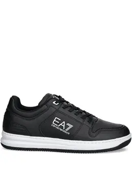 Ea7 Emporio Armani: Чёрные кроссовки 