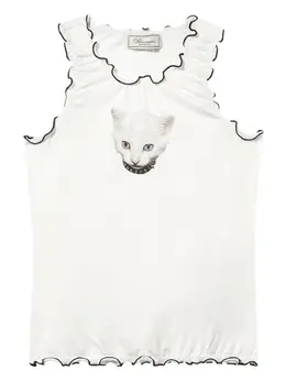Blumarine: Футболка с принтом 
