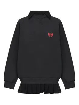 Balenciaga: Чёрный топ 
