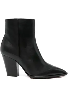 Santoni: Чёрные ботинки 