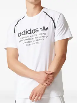 adidas: Белая футболка  Originals