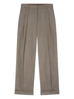 DRIES VAN NOTEN: Меланжевые брюки 