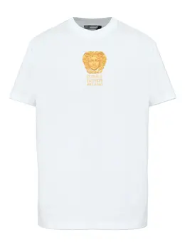 Versace: Белая футболка  Medusa