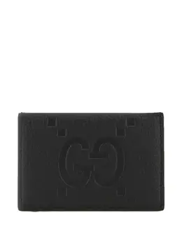 Gucci: Чёрный картхолдер  GG