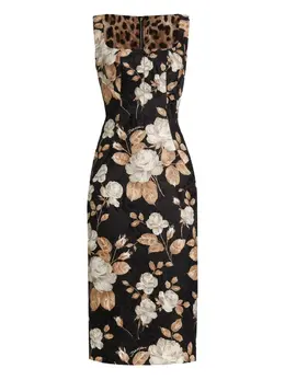 Dolce & Gabbana: Платье  Rose с принтом
