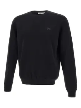 Maison Kitsuné: Чёрный свитер 