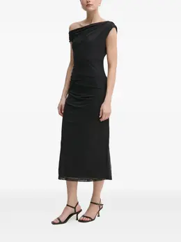 DKNY: Драпированное платье 