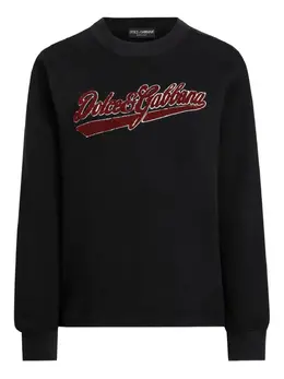 Dolce & Gabbana: Чёрный свитшот 