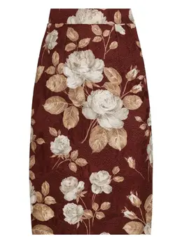 Dolce & Gabbana: Юбка  Rose с принтом