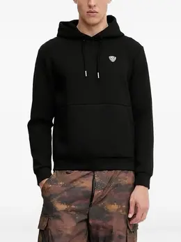 Ea7 Emporio Armani: Чёрная толстовка 