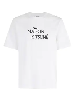 Maison Kitsuné: Футболка с принтом 