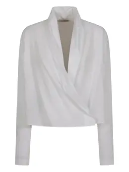 Alberta Ferretti: Блуза с запахом 