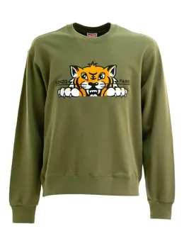 Kenzo: Зелёный свитшот 