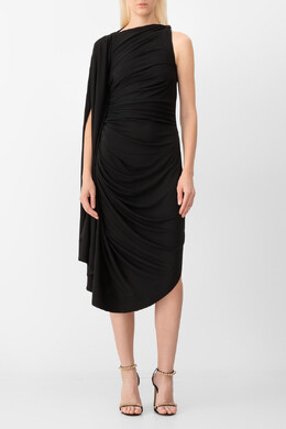 Bottega Veneta: Драпированное платье 