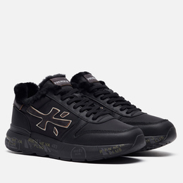 Premiata: Чёрные кроссовки  Mick