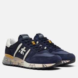 Premiata: Синие кроссовки  Lander
