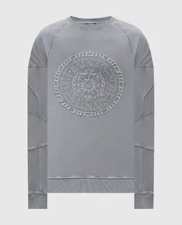 Balmain: Серый свитшот 