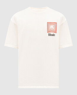 Rhude: Бежевая футболка 