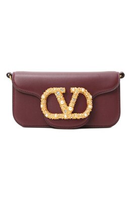 Valentino: Бордовая сумка 