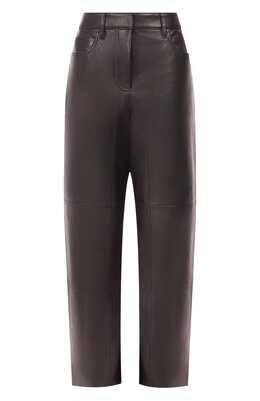 Jil Sander: Кожаные брюки 