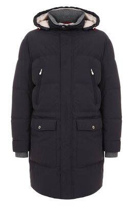 Brunello Cucinelli: Синий пуховик 
