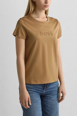 BOSS: Хлопковая футболка 