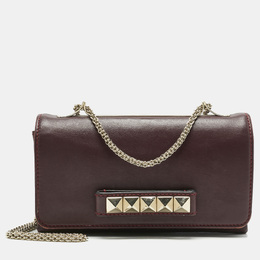 Valentino: Бордовый клатч 