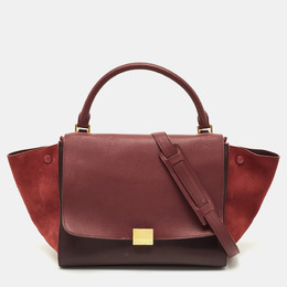 Celine: Бордовая сумка на руку 