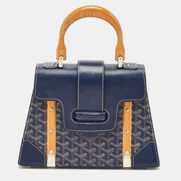 Goyard: Синяя сумка на руку 