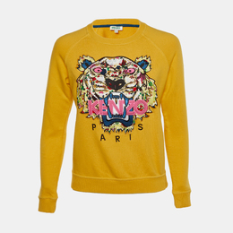 Kenzo: Жёлтый свитшот  Tiger