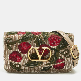 Valentino: Бежевый клатч 