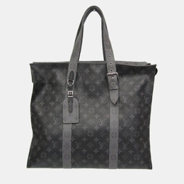 Louis Vuitton: Чёрная сумка-шоппер 