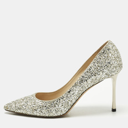 Jimmy Choo: Серебристые туфли  Romy