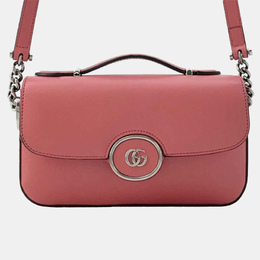 Gucci: Розовая сумка  GG
