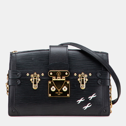 Louis Vuitton: Чёрный клатч  Épi