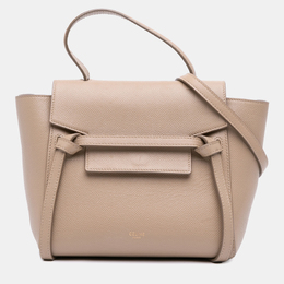 Celine: Бежевая поясная сумка 
