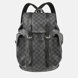 Louis Vuitton: Чёрный рюкзак 