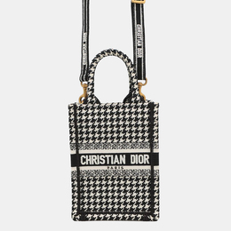 Dior: Чёрная сумка-шоппер 