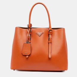 Prada: Оранжевая сумка 